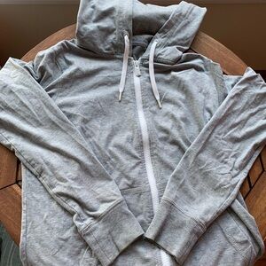 Gray Nike Zip-Up Hoodie